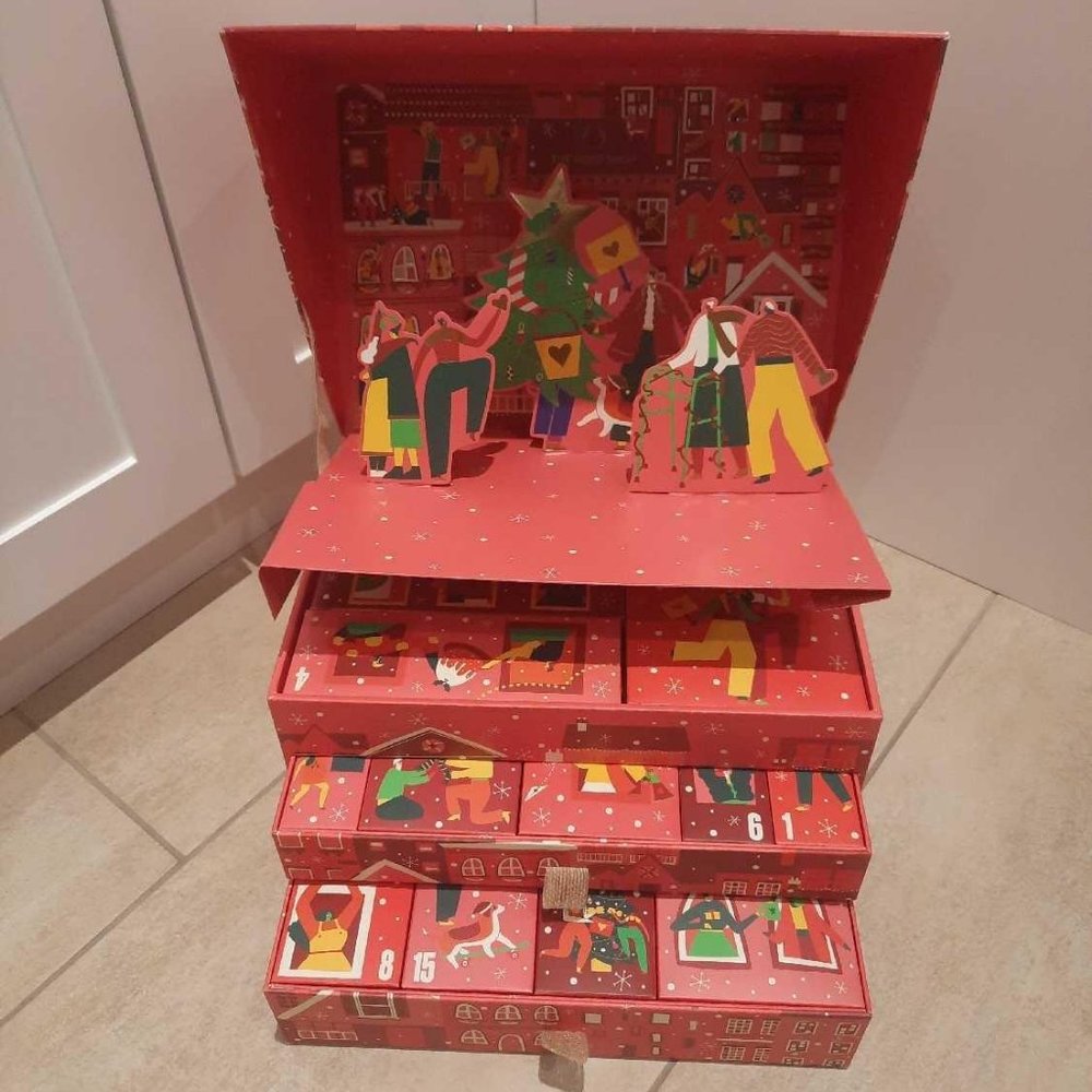 THE BODY SHOP CHRISTMAS ADVENT CALENDAR, EMPTY